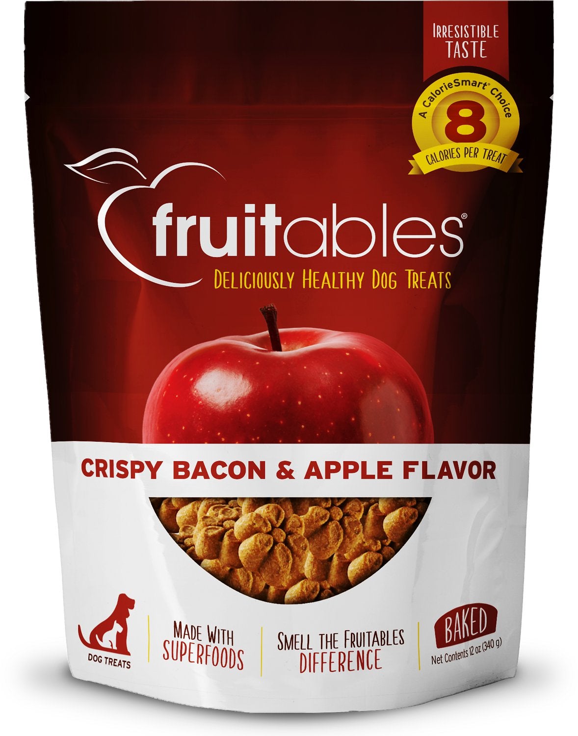 Fruitables, Fruitables Healthy Dog Treats: Crispy Bacon & Apple
