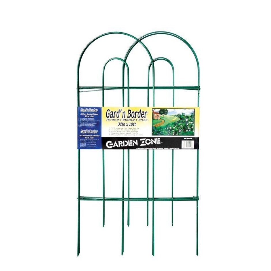 GARDEN ZONE, GARD'N BORDER ROUND FOLDING BORDER FENCE