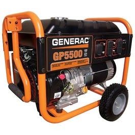 Generac, GP Series Portable Generator With Wheel Kit, 5500/6875-Watt