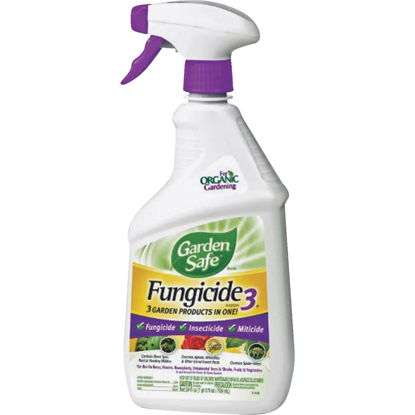 Garden Safe, Garden Safe Fungicide 3 24 Oz. Ready To Use Trigger Spray Fungicide