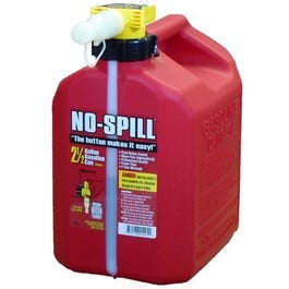 No-Spill, Gas Can, CARB Compliant, 2.5-Gal.