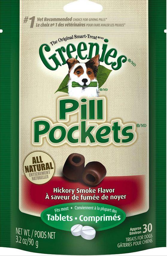 Greenies, Greenies Pill Pockets Canine Hickory Smoke Flavor Dog Treats