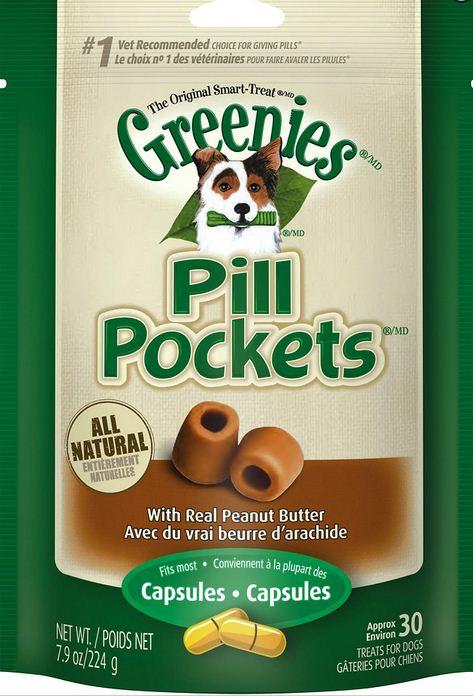 Greenies, Greenies Pill Pockets Canine Peanut Butter Dog Treats