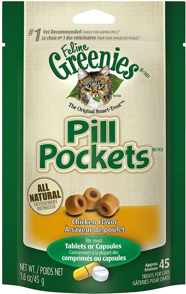 Greenies, Greenies Pill Pockets Feline Chicken Flavor Cat Treats