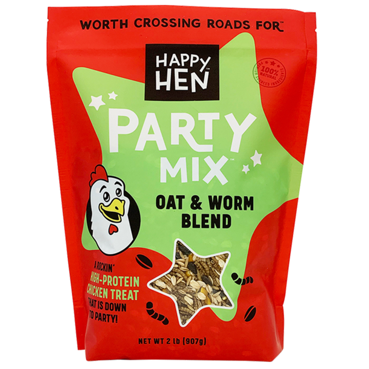Happy Hen Treats, Happy Hen Party Mix™ Oat & Mealworm