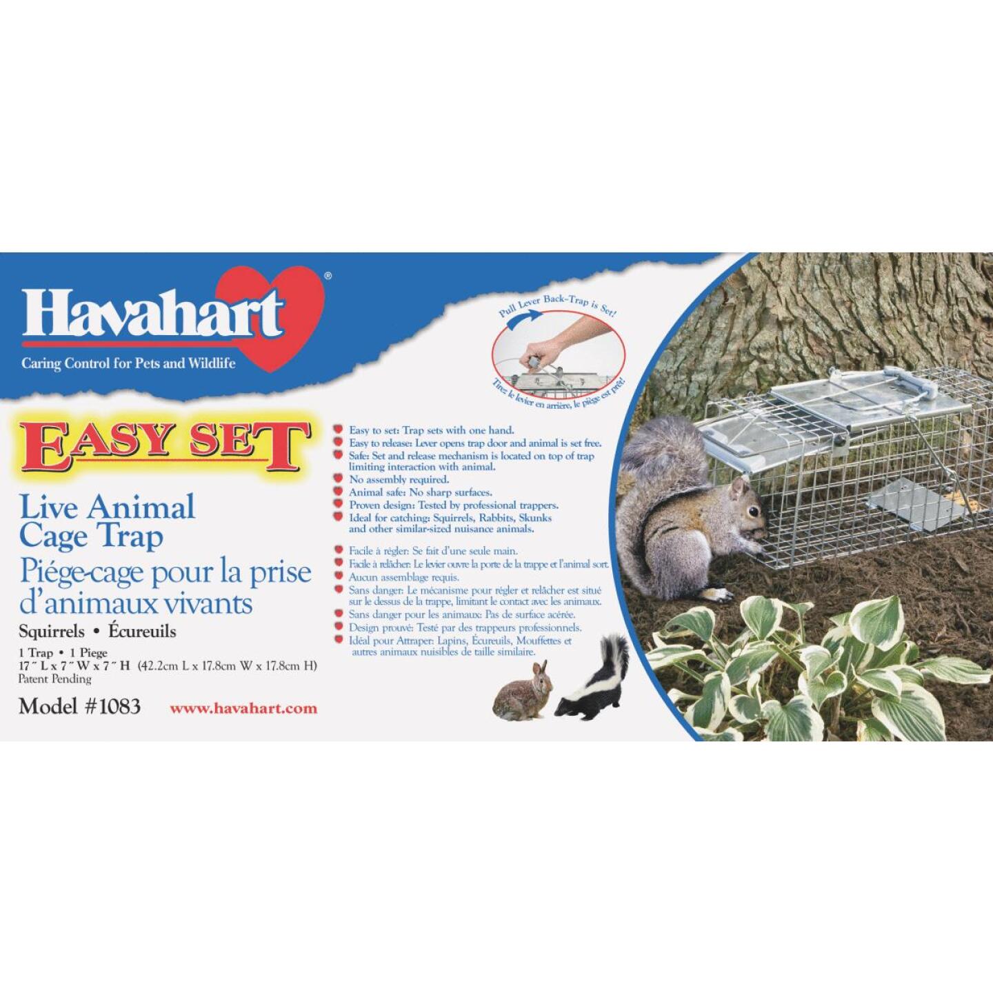 Havahart, Havahart Easy Set Galvanized Steel 17 In. Live Squirrel Trap