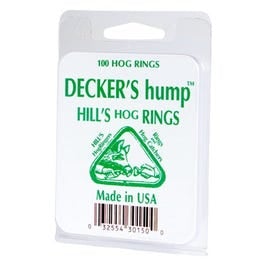 DECKER, Hill's Hump Hog Ring, No. 3, 100-Pk.