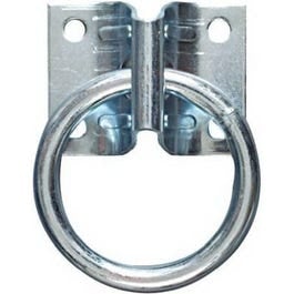 National Hardware, Hitching Ring with Plate, Zinc, 1-3/4 x 2-1/4-In.