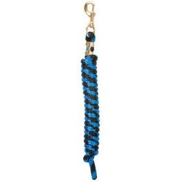 Weaver Leather, Horse Lead Rope, Cornflower Blue & Black Poly, 10-Ft.