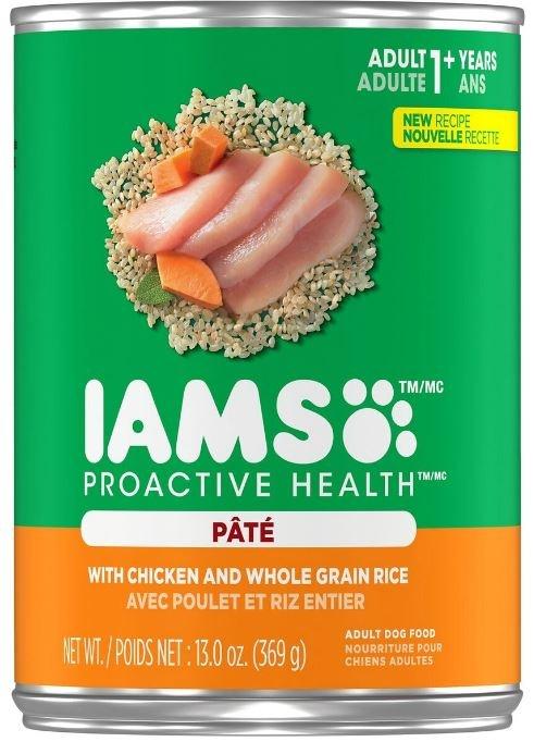 IAMS, Iams ProActive Health Adult Chicken and Whole Grain Rice Pate Canned Dog Food