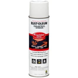Rust-Oleum, Industrial Choice Precision Line Marking Spray Paint, White, 17-oz. Inverted