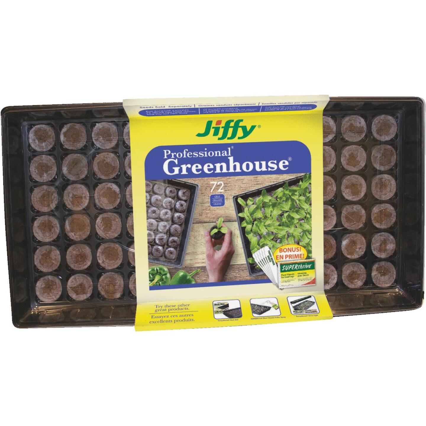 Jiffy, Jiffy Professional 72-Cell Greenhouse Seed Starter Kit with Superthrive