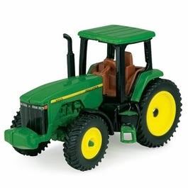 Tomy, John Deere Modern Tractor With Cab, 1:64 Scale