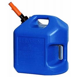Midwest Can, Kerosene Gas Can, Blue Polyethylene, 5-Gallons