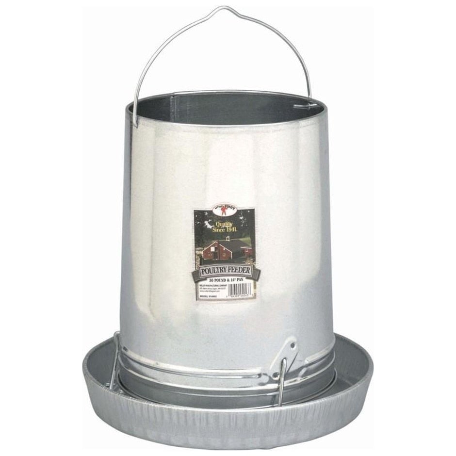 Little Giant, LITTLE GIANT HANGING POULTRY FEEDER W/PAN GALV