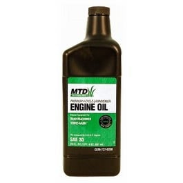 MTD, Lawn Mower Oil, 4-Cycle, SAE30, 20-oz.