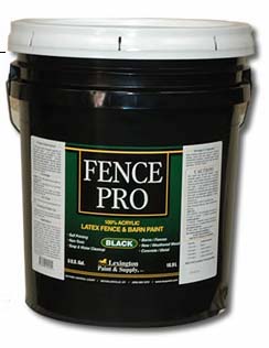 Lexington, Lexington Paint & Supply Satin Fence Pro Black/Satin Latex Exterior Paint + Primer (5-Gallon)