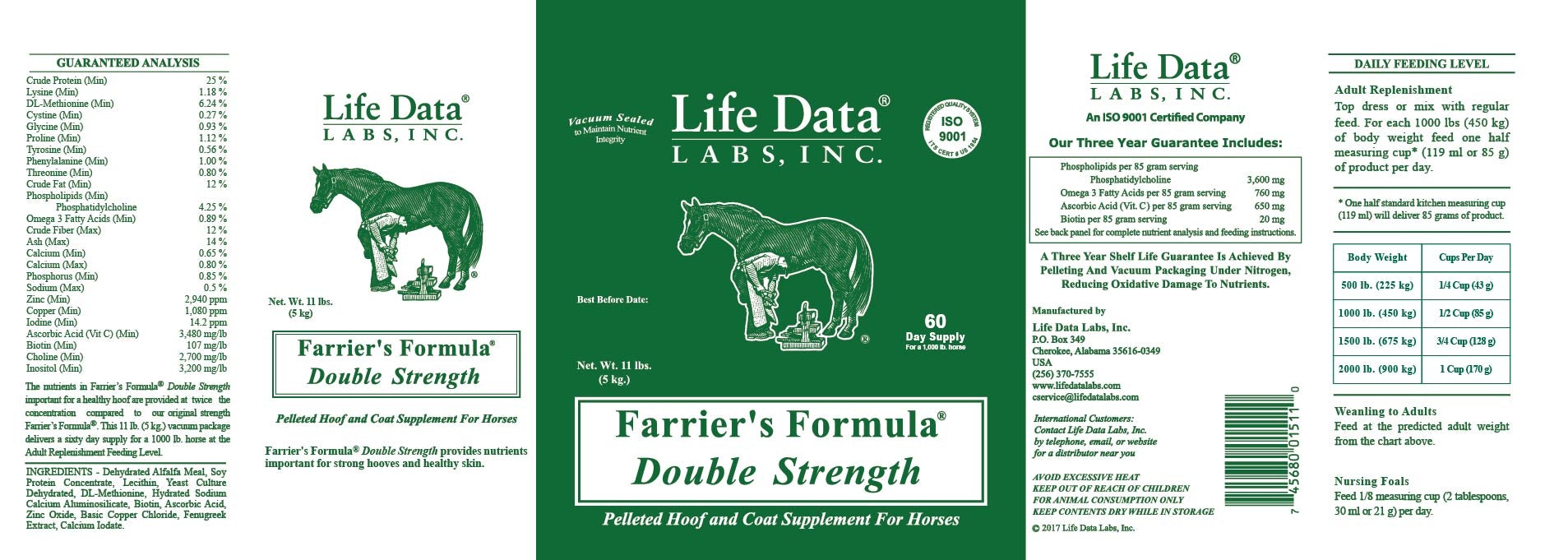 LIFE DATA, Life Data Farrier's Formula® Double Strength