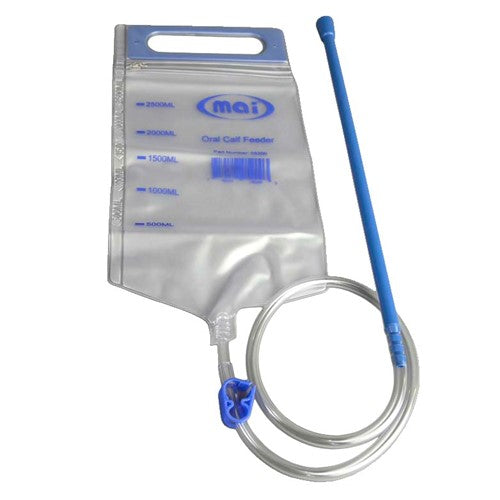 MAI Animal Health, MAI Animal Health Oral Calf Feeder Bag - 2.5 Liter w/ Plastic Probe