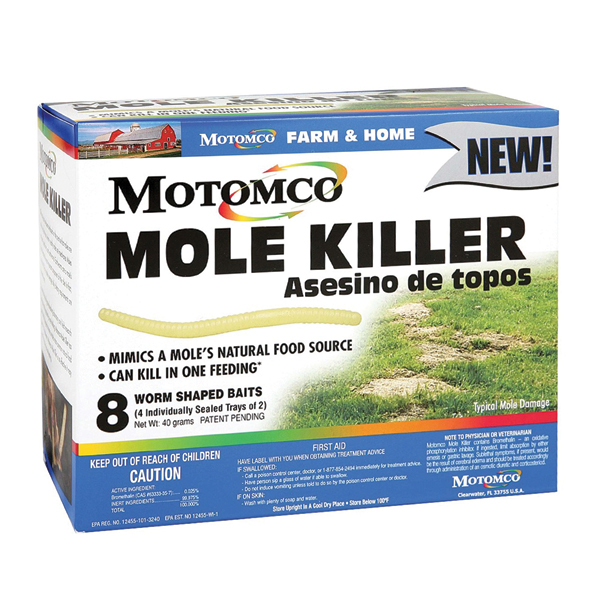 Motomco, MOTOMCO MOLE KILLER EARTHWORM FORMULATION 12 PACK