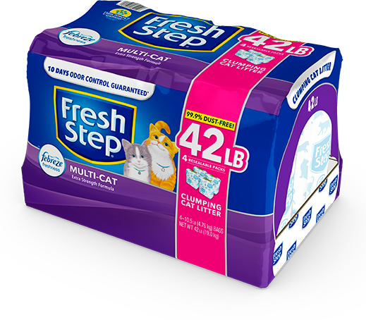 Fresh Step, MULTI-CAT SCENTED LITTER WITH THE POWER OF FEBREZE