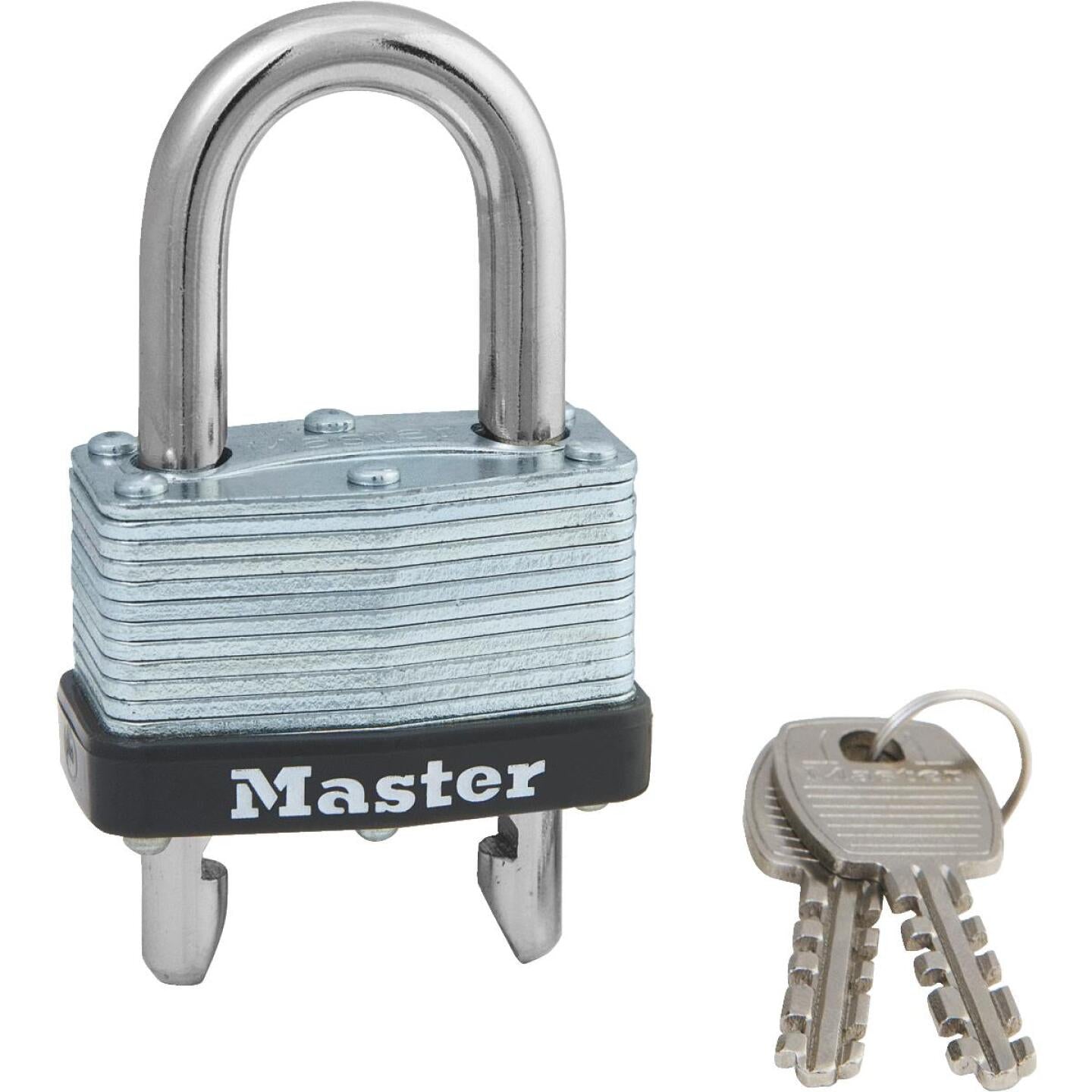 Master Lock, Master Lock 1-3/4 In. W. Warded Keyed Different Padlock with 5/8 In. To 2 In. Adjustable Shackle