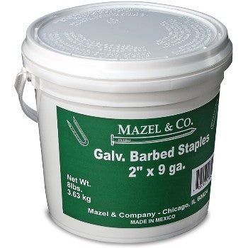 Mazel & Co., Mazel 116082 Galvanized Barbed Fence Staples ~ 2