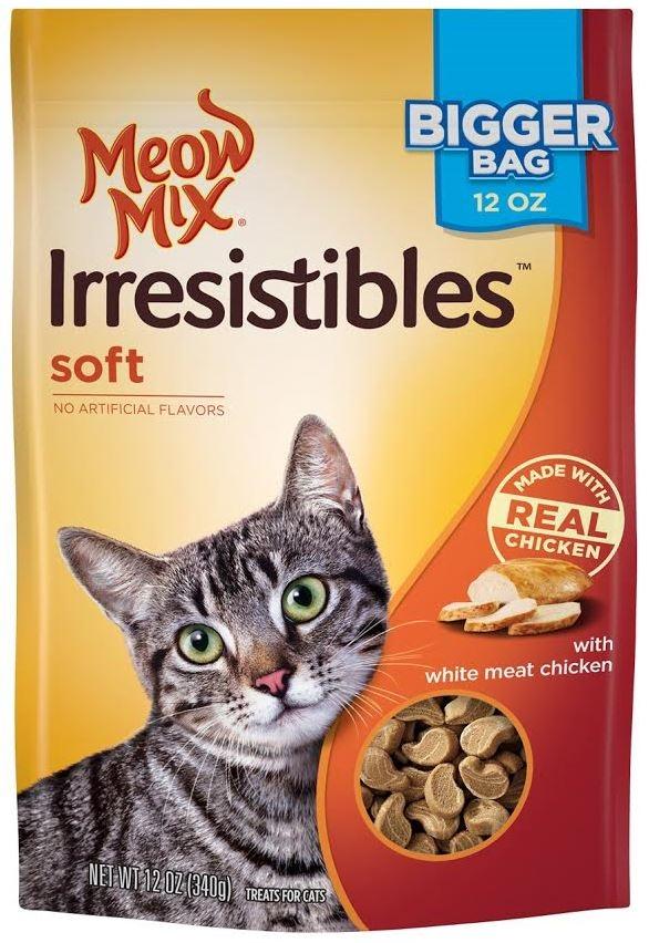 Meow Mix, Meow Mix Irresistibles Soft White Meat Chicken Cat Treats