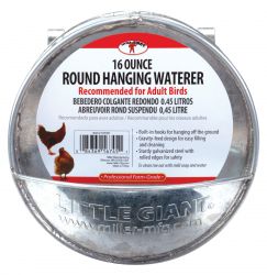 Miller Manufacturing, Miller Galvanized Round Hanging Poultry Waterer