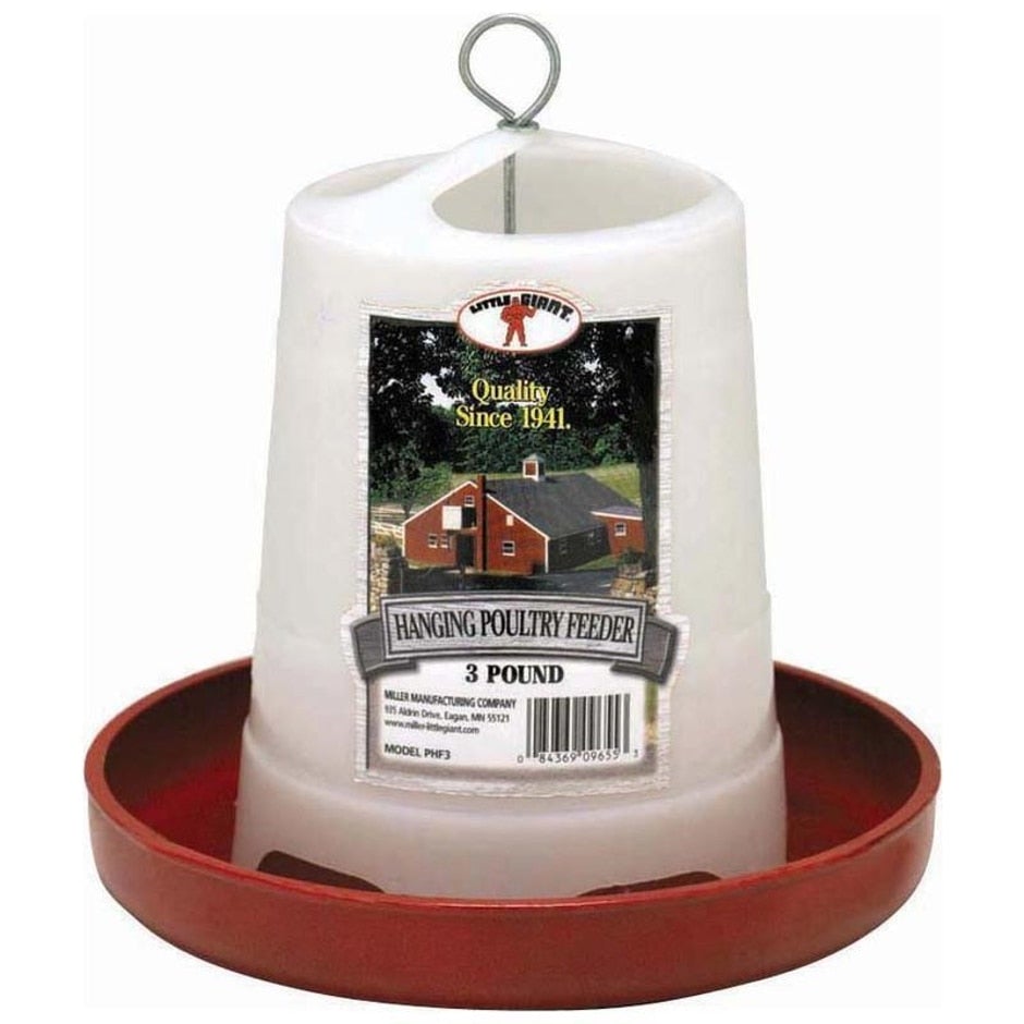 Little Giant, Miller Plastic Hanging Poultry Feeder