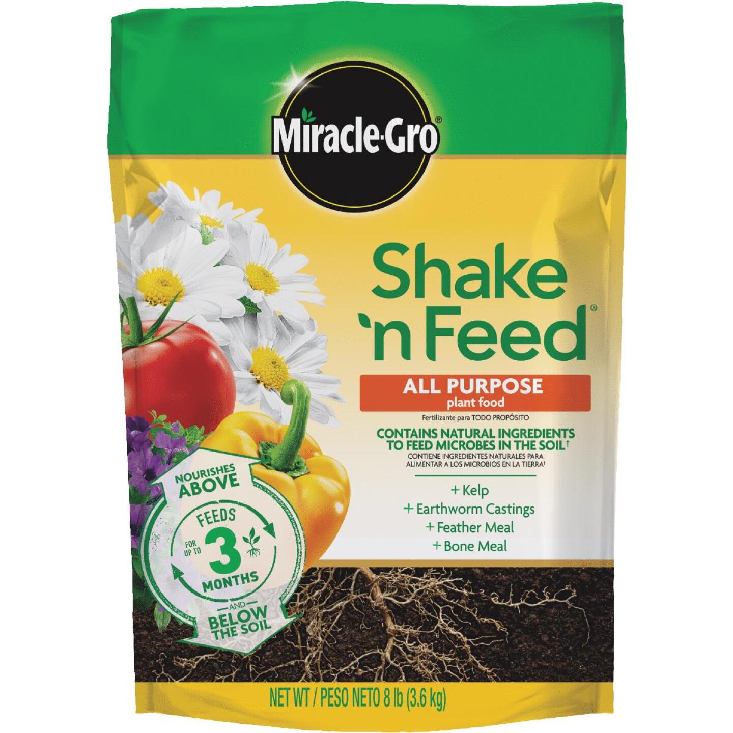 Miracle Gro, Miracle-Gro Shake N' Feed 8 Lb. 12-4-8 All-Purpose Dry Plant Food