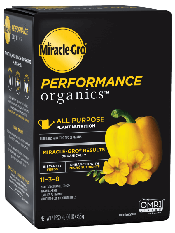 Miracle Gro, Miracle-Gro® Performance Organics® All Purpose Plant Nutrition