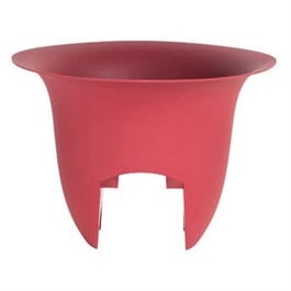 Bloem, Modica Rail Planter, Plastic, Union Red, 12-In.