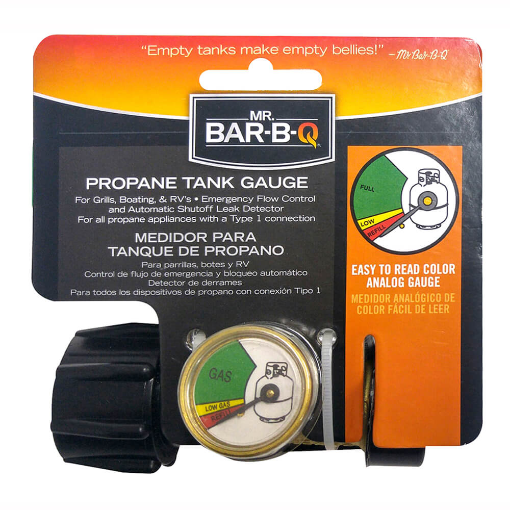 Mr. Bar-B-Q, Mr. Bar-B-Q LP Gas Tank Level Gauge with Leak Detector and Analog Gauge