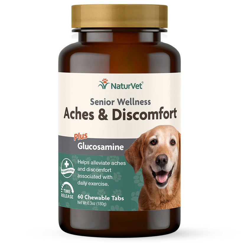 naturvet, NaturVet Senior Dog Aches & Discomfort Joint Health Support Glucosamine 60 ct.