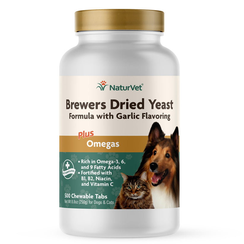 naturvet, Naturvet Dog and Cat Brewers Dried Yeast Formula 500 Count