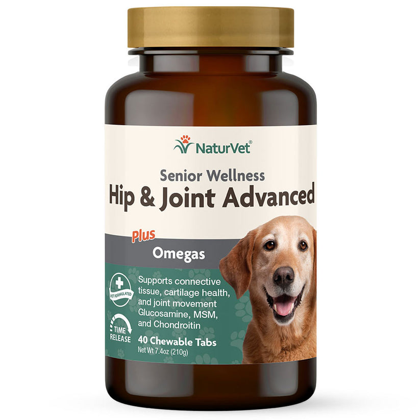 naturvet, Naturvet Senior Hip & Joint Advanced Chewable Tablets 40 Tablets