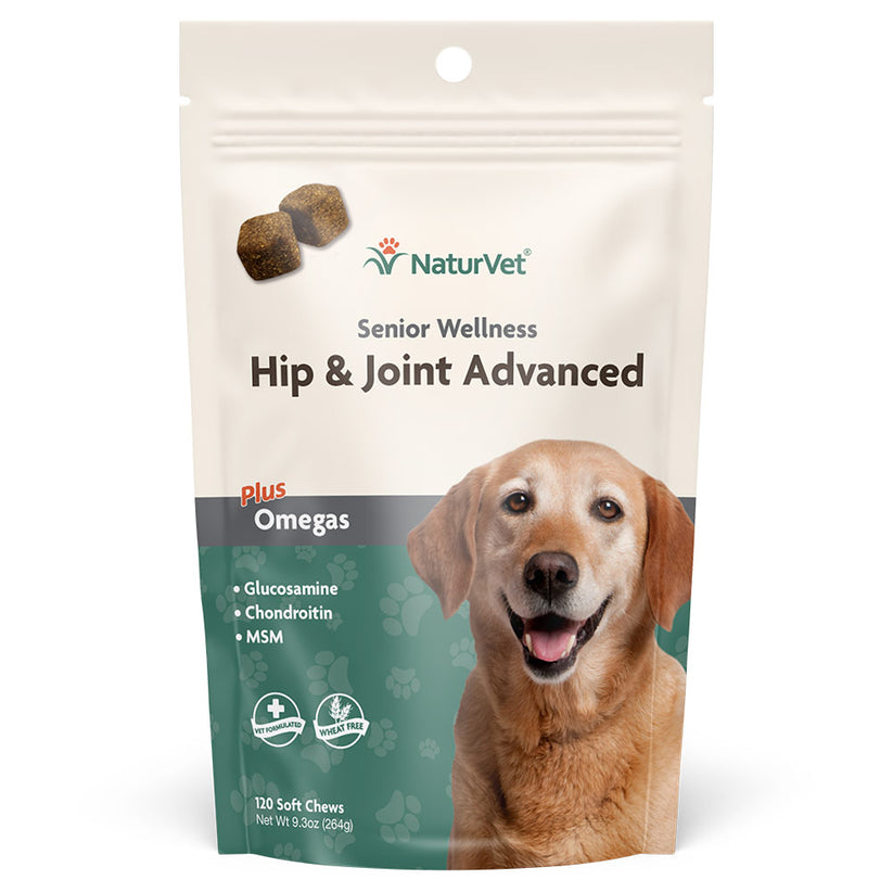 naturvet, Naturvet Senior Hip & Joint Advanced Soft Chews 120 Count