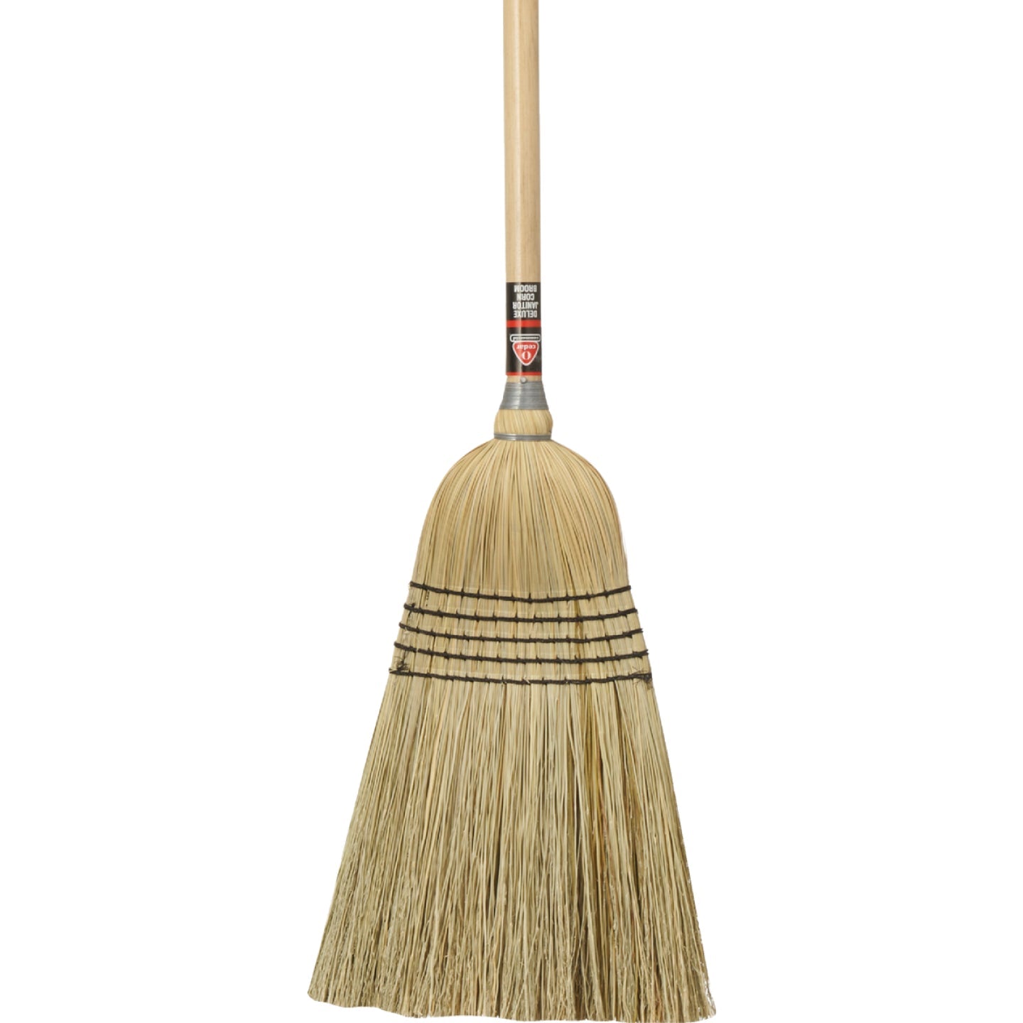 Nexstep Commercial, Nexstep 14 In. W. x 59 In. Lacquered Wood Handle Commercial Janitor Corn Broom