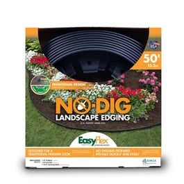 EasyFlex, No Dig Edging Kit, Recycled Plastic, 50-Ft.