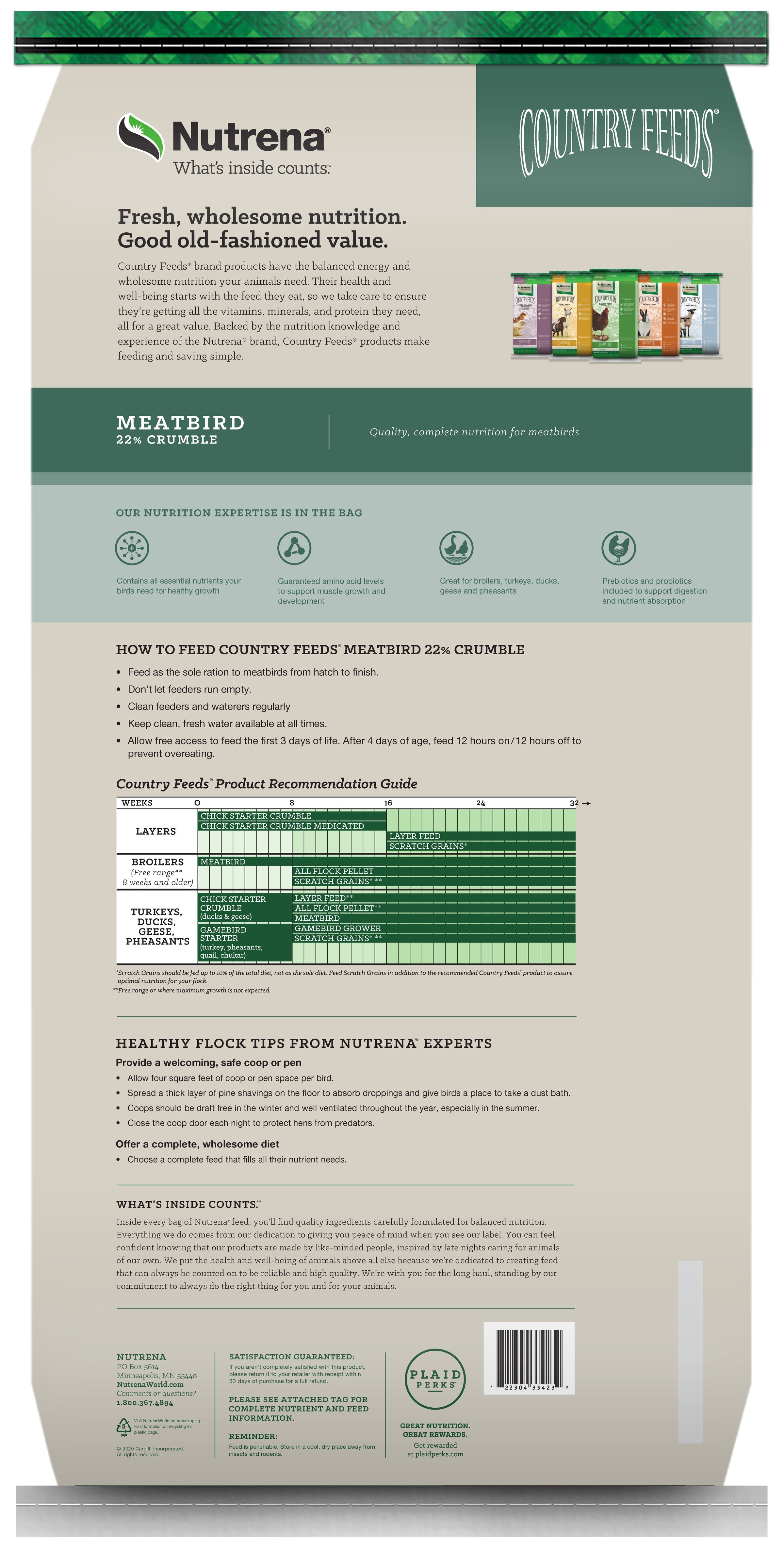 Nutrena, Nutrena® Country Feeds® Meatbird 22% Crumbles