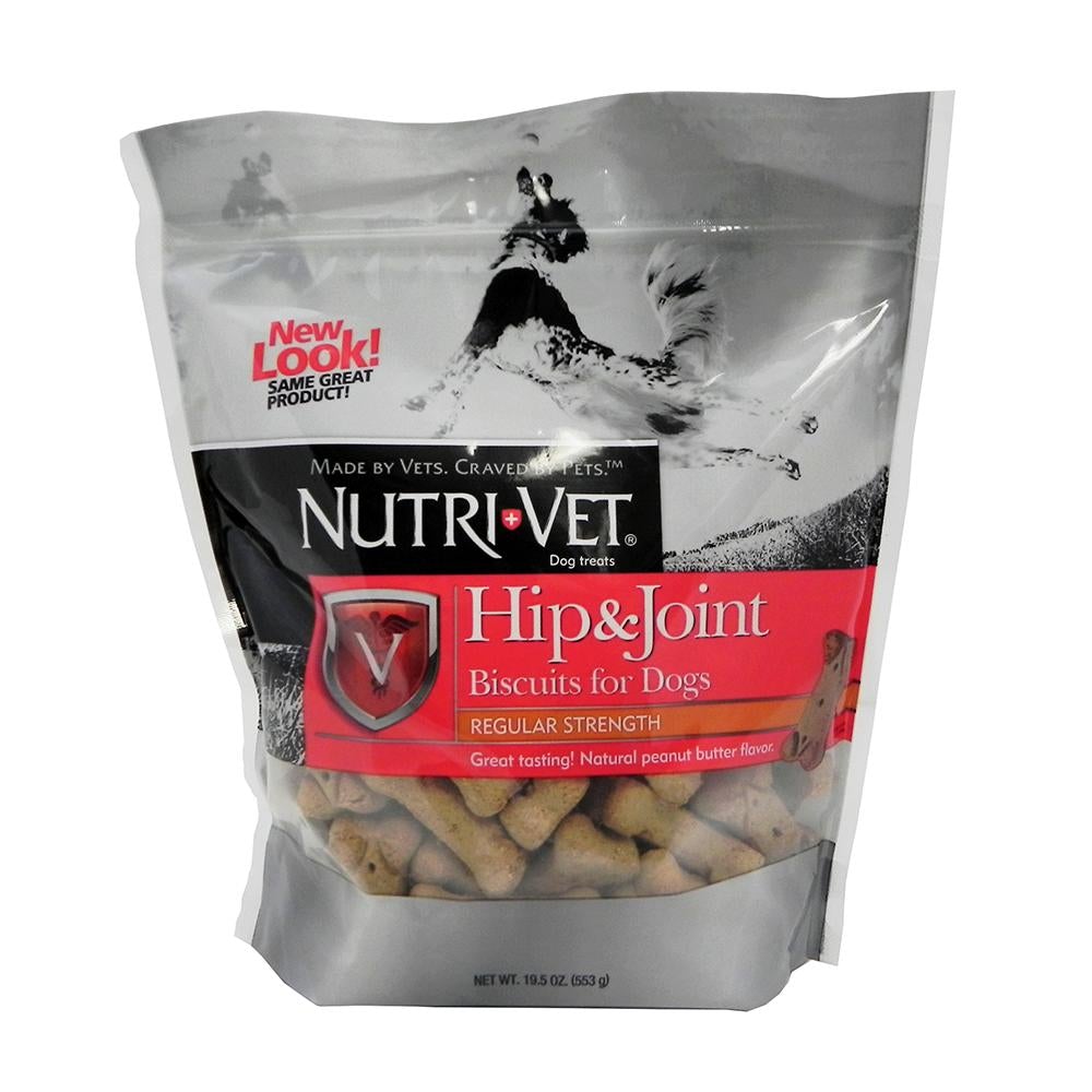 Nutri-Vet, Nutri-Vet Large Dog Hip & Joint Peanut Butter Biscuit Dog Treats