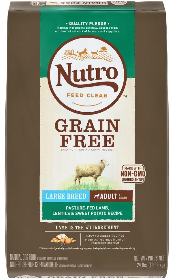 Nutro, Nutro Grain-Free Large Breed Adult Lamb, Lentils and Sweet Potato Dry Dog Food