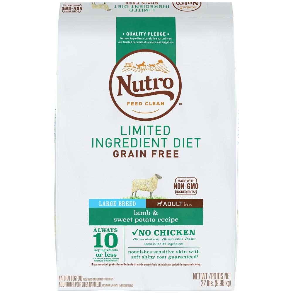 Nutro, Nutro Limited Ingredient Diet Grain Free Large Breed Adult Lamb and Sweet Potato Dry Dog Food