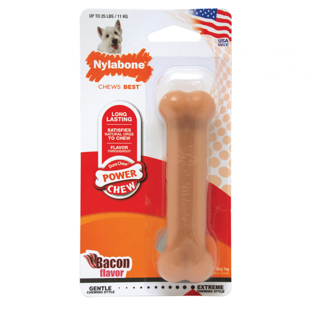 Nylabone, Nylabone Power Chew Bacon Flavor Bone Dog Toy