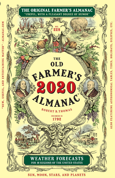 Yankee Publishing, Old Farmer's Almanac 2020
