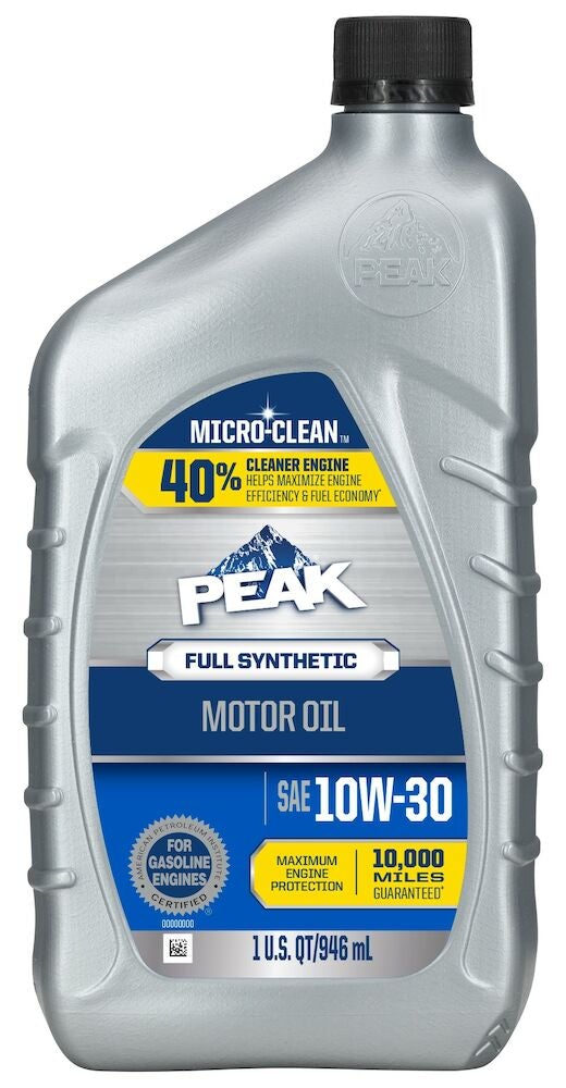 Old World Industries, Old World Industries PEAK SAE 10W-30 Full Synthetic Motor Oil with MICRO-CLEAN™