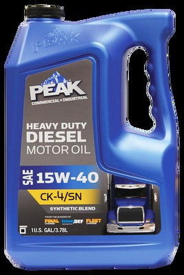 Peak, PEAK Heavy Duty Diesel Synthetic Blend Motor Oil SAE 15W-40 5 Gallon
