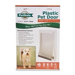PetSafe, Pet Door, White Plastic, Medium
