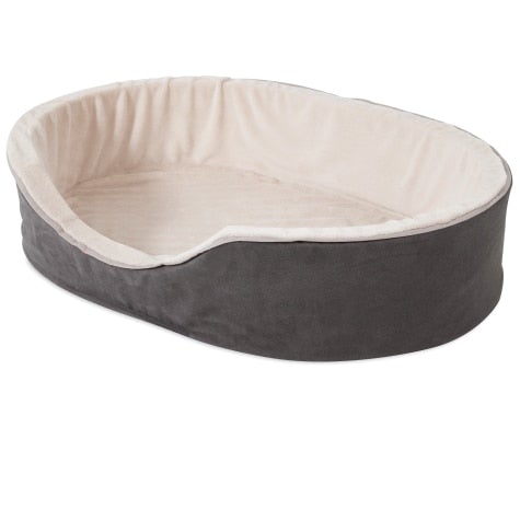 Petmate, Petmate Aspen Pet Plush/Suede Oval Lounger